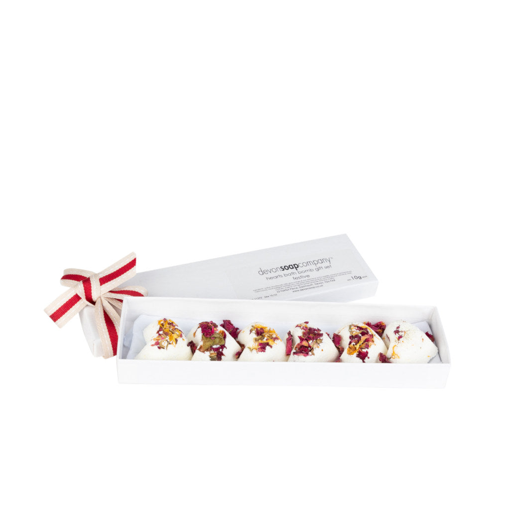 Mini Bath Bomb Hearts : Festive