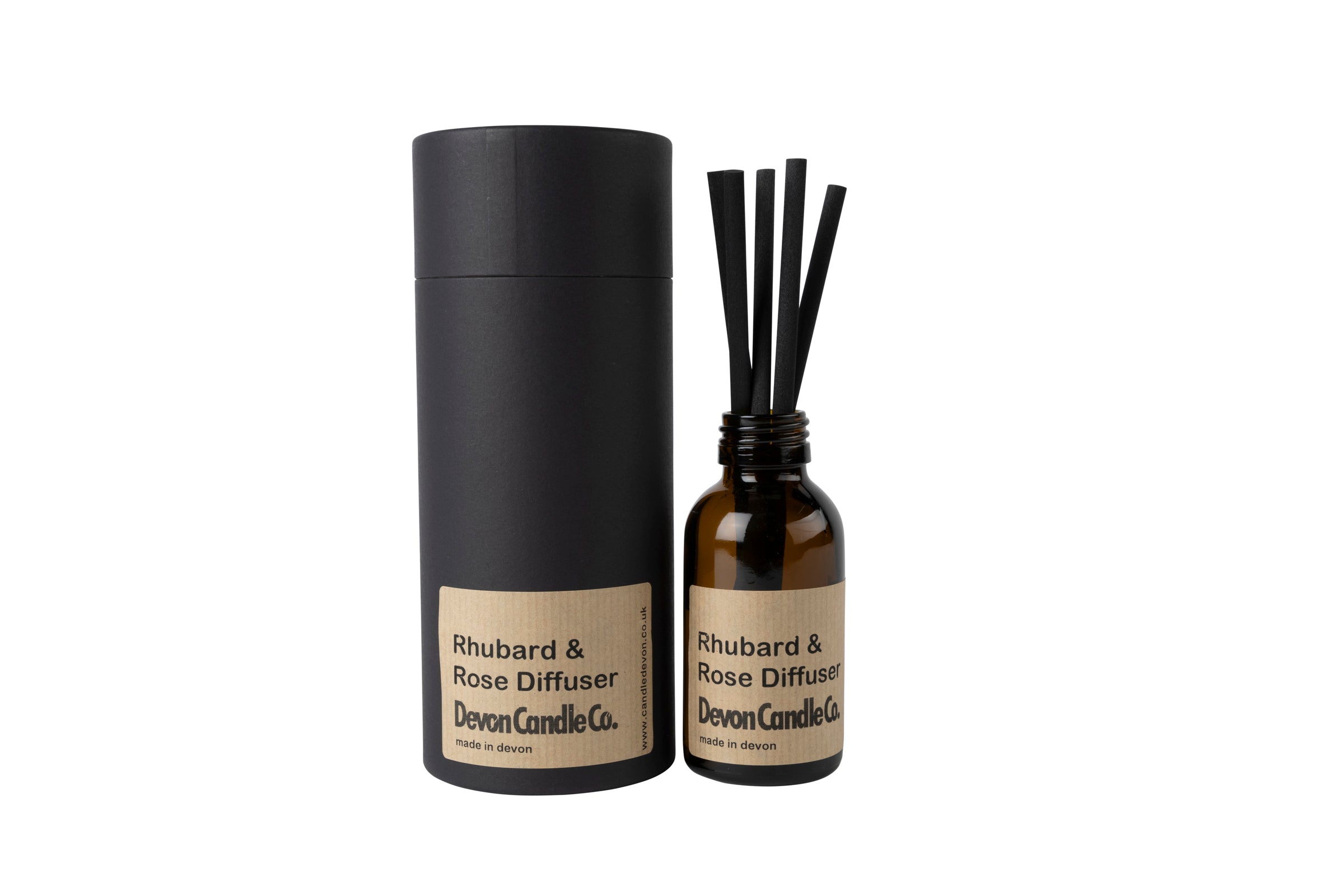 Rhubarb & Rose Reed Diffuser 90ml – The Devon Soap Company Ltd
