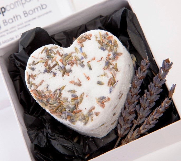Lavender Bath Bomb Heart